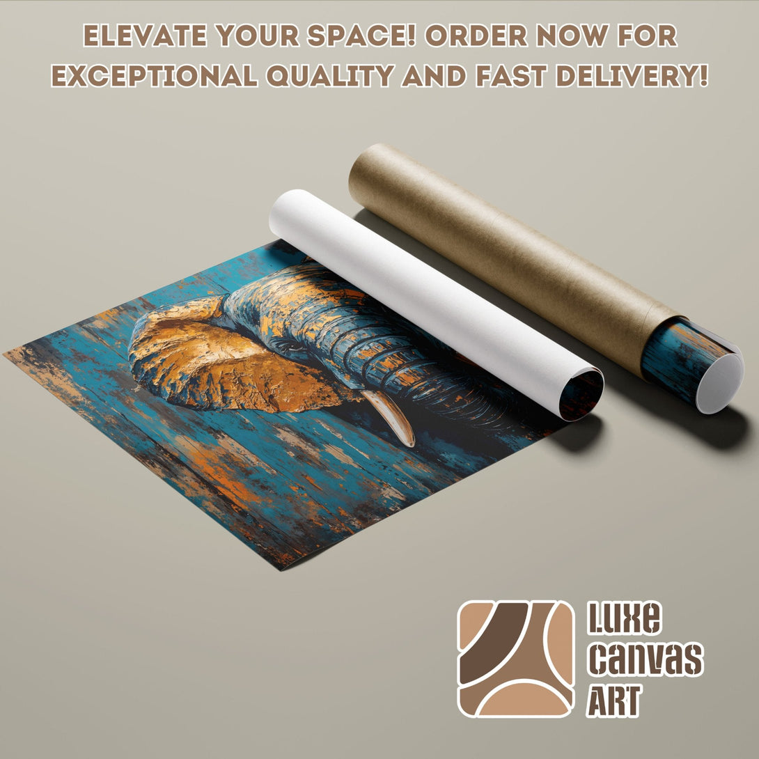 Abstract floral Poster Roll art in black, gold, and gray. Modern wall decor for your space!