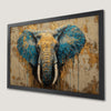 Majestic Elephant with Gold Accent Art Poster for Wall Decor