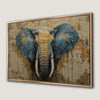 Majestic Elephant with Gold Accent Canvas Print
