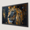 Majestic Lion Face Art Poster | Oil Painting Print for Home