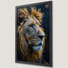 Majestic Lion's Gaze Art Poster - Stunning Wildlife Print