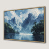 Majestic Mountain and Lake Scene Canvas Print for Nature Lovers