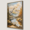 Majestic Mountain Autumn Landscape Framed Canvas Print
