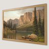 Majestic Mountain Lake View Art Poster for Home Decor