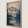 Majestic Mountain Range Art Poster | Serene Landscape Print