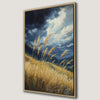 Majestic Mountain Scene with Dramatic Sky Canvas Print