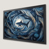 Majestic Shark in Blue Ocean Art Poster for Coastal Decor