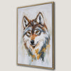 Majestic Wolf Art Canvas Print in Boho Chic Style