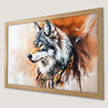 Majestic Wolf Art Poster | Boho Tribal Decor for Your Walls