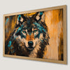 Majestic Wolf Portrait Art Poster for Bohemian Decor