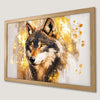 Majestic Wolf Portrait Art Poster for Home Decor
