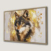 Majestic Wolf Portrait Canvas Print Framed Art