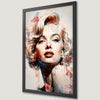 Marilyn Monroe Art Poster with Paint Drips - Modern Wall Decor