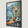 Mediterranean Balcony View Art Poster | Coastal Decor