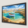 Mediterranean Harbor Art Poster - Coastal Serenity for Your Home