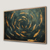 Mesmerizing Swirl of Koi Fish Canvas Print Asian Decor