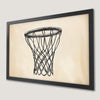 Minimalist Basketball Hoop Art Poster for Modern Decor