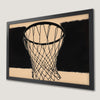 Minimalist Basketball Hoop Art Poster for Modern Decor