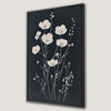 Minimalist Black and White Wildflowers Canvas Print