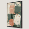 Minimalist Geometric Artwork Canvas Print Featuring Bold Brushstrokes