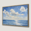 Minimalist Seascape Canvas Print with Calm Ocean View