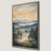 Misty Landscape Mountain Forest Canvas Print