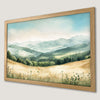 Misty Mountain Forest Art Poster - Serene Wilderness Decor
