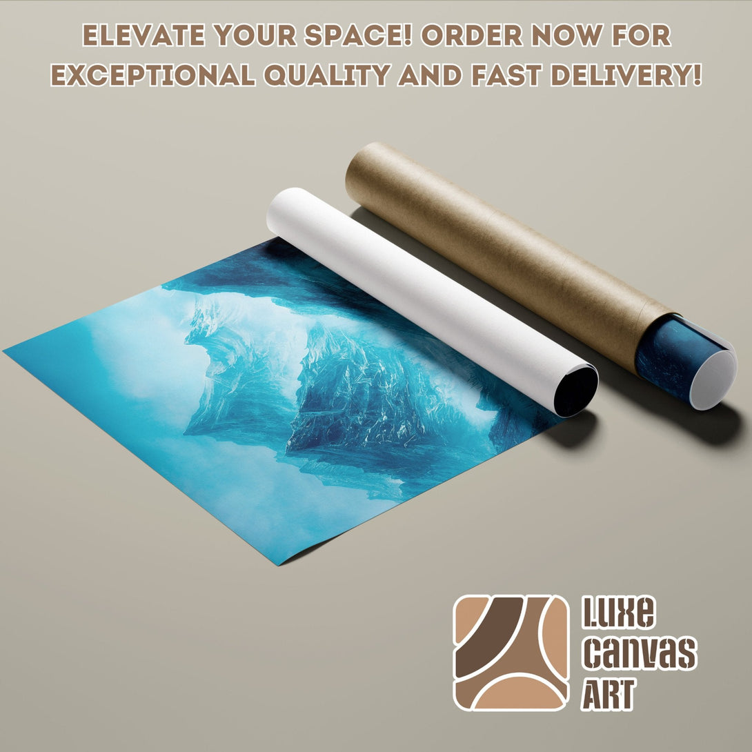 Abstract blue Poster Roll art print, perfect for your home decor. Order now!