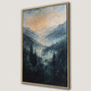 Misty Sunrise Forest Mountains Canvas Print Wall Art