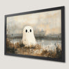 Misty Swamp Ghost Art Poster - Spooky Halloween Decor