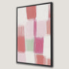 Modern Abstract Soft Pastel Checkered Canvas Print