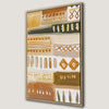 Modern Boho Chic Geometric Canvas Print for Home