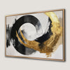 Modern Minimalist Gold and Black Canvas Print Wall Art