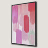 Modern Pink Abstract Brushstrokes Canvas Print Decor