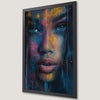 Modern Woman Portrait Art Poster - Vibrant Abstract Face