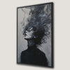 Moody Abstract Feminine Portrait Canvas Print Art