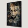 Moody Female Face Canvas Print for Dark Academic Decor