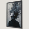 Moody Feminine Portrait Art Poster - Black and White Wall Decor