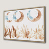 Moon Phases and Pampas Grass Canvas Print for Nursery