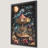 Moonlit Carousel Fantasy Art Poster - Whimsical Wall Decor