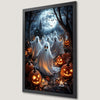 Moonlit Forest Ghosts Art Poster - Spooky Halloween Decor