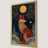 Moonlit Fox Art Poster - Desert Animal Wall Decor