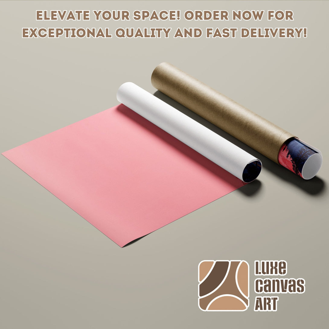 Poster Roll with pink and neutral tones. Modern style art print for your space. Order now!