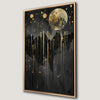 Moonlit Splendor Night Sky Canvas Print Wall Art
