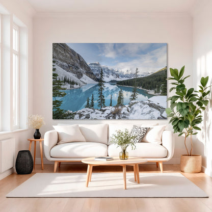Moraine Lake Canvas Wall Art Banff Canvas Print Alberta Decor