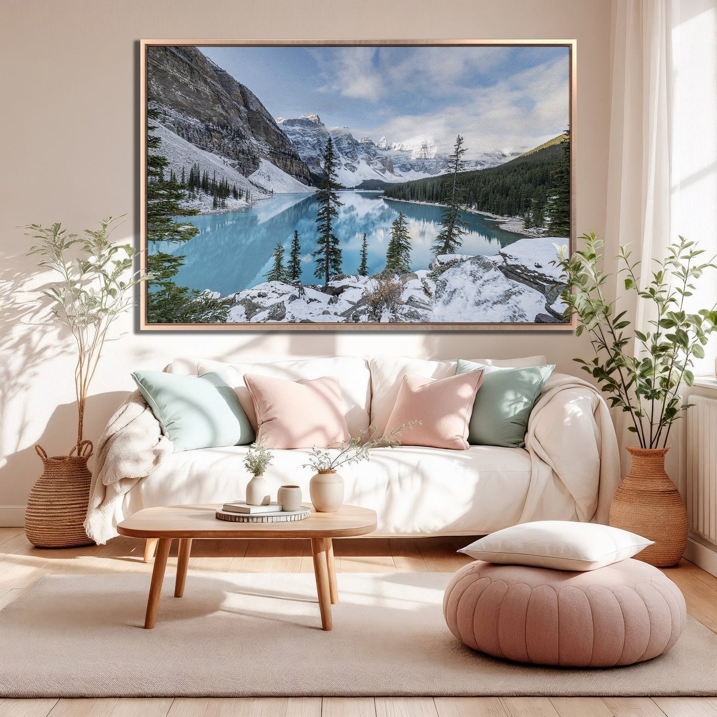 Moraine Lake Canvas Wall Art Banff Canvas Print Alberta Decor