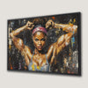 Motivational Black Girl Strength Canvas Print Decor