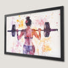 Motivational Fitness Art Poster for Gym Wall Decor