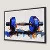 Motivational Fitness Dumbbell Canvas Print Sports Decor