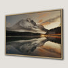 Mountain Lake and Fog at Sunset Canvas Print in Banff